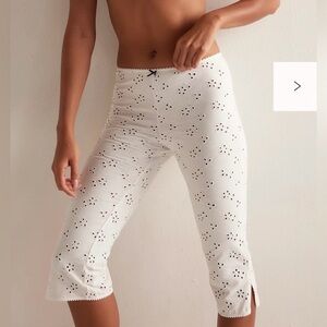 NWT Free People Intimately Full Bloom Capris